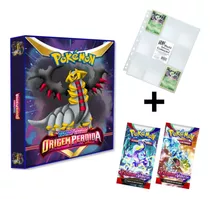 Kit Pasta Pokémon 10 Folhas 9 Bolsos Yes + 2 Pacotes Booster