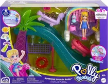Polly Pocket Sunshine Splash Park Boneca E Acessórios Mattel