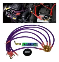 X 6 Cables Tierra  Multiple Auto Sonido Motor Hks + Sticker