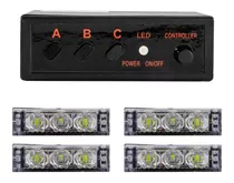 Set 4 Modulos Baliza Led Blanco 12watts 12v Nl-352-4-blanco