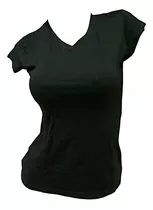 Camisetas Licradas Cuello En V  Dama Variedad De  Colores