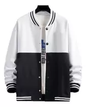 Blusa Poliéster Slim Bl007 Jaqueta College Baseball Bomber