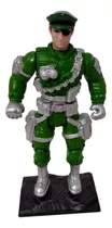 Boneco Battle Hero Verde E Cinza Com Acessórios Zr Toys