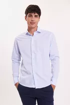 Camisa Manga Larga De Vestir Slim Fit Hombre Prototype Missi