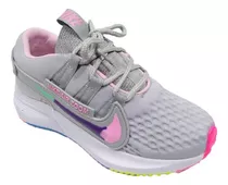 Zapatos Nike Air Max Zoom Damas  Fashion Gris Rosa Goma Blan