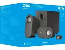 Parlantes Logitech Z407 Bluetooth Inalambrico Subwoofer Pc Color Negro