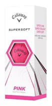 Pelotas Golf Callaway Supersoft - Tubo X 3 | The Golfer Shop Color Rosa Mate