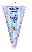 Banderin Selección Argentina Campeón Qatar 2022 Messi