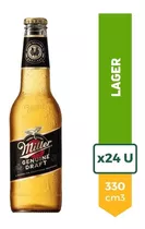 Cerveza Miller Rubia 330ml Porron Pack X24 La Barra Oferta