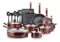 T-fal 20 Piezas, Bateria De Cocina Antiadherente Importada