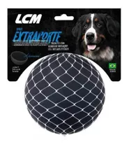 Pelota Perro Hueca Mediana Extra Fuerte Lcm / Mundo Mascota Color Negro