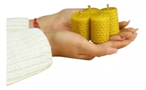 Mini Vela De Cera De Abeja Pura // Vela De Miel  10 Piezas