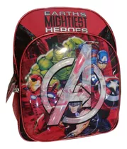 Mochila Escolar Ruz Avengers,iron Man,capitan America,hulk,thor,con Luz Led Incluida 173874