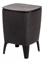 Mesa Hielera Cooler Table Tipo Rattan Jardin Y Exterior Mq