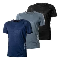 Set X3 Remeras Deportivas Para Entrenamiento Hombre - El Rey