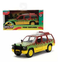 Ford Explorer 1:32 Jada Jurassic Park Jurassic World Ofert! Color Amarillo Con Verde