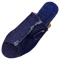 Zueco De Jeans Taco Chino - Horma Ancha - 41 42 43 44 - 2124