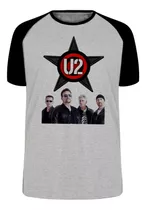 Camiseta Luxo U2 Banda Rock Musica Irlanda Estrela Banda Top