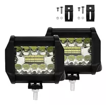 X2 Barra Focos Neblineros Led 36w Blanco Expansion Auto Moto