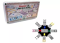 Domino Mexicano Completo Com Trem E Eixo 91 Peça Hoyle Games