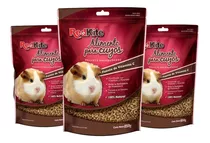 3 Pz Alimento Comida Para Cuyos Red Kite Crecimiento 850gr 