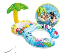 Baby Bote Peixinhos Inflável Duplo Com Cobertura Intex 56590