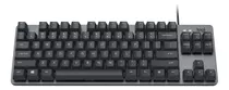 Teclado Com Fio Inglês K835 Tkl Alumínio E Switches Red Linear Preto Logitech