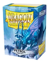 Sleeves Dragon Shield Matte Petrol Azul Petróleo Padrão