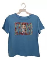 Blusa Frida Kahlo Azul 