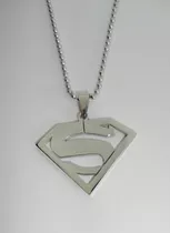 Collar Cadena Y Dije Superman Acero Inoxidable