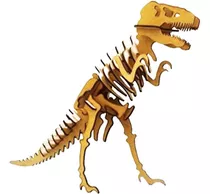 Dinossauro T Rex Tiranossauro Mdf  Quebra Cabeça 3d Genitori