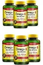 Kit 6 Ômega 3 1000mg C120 Cáps Cad - Maxinutri