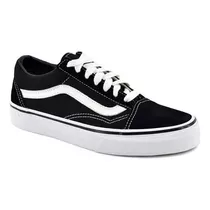 Zapatillas Vans Old Skool Negro C/blanco Originales Unisex