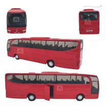 Miniatura Onibus Viagem Coach Ferro Fricção Coleção 18cm