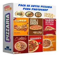 Pack 66 Artes Mídias Sociais Pizzaria Editáveis Photoshop