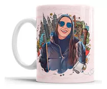 Caneca Personalizada Com Caricatura Envio Rápido 325ml