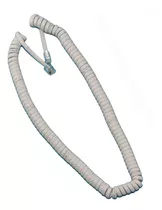 Cable Telefono Rulo 2 Mts Tirabuzón Espiral B/ Ngr X 4u Htec