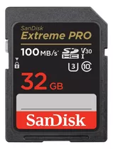 Cartão Memória Sandisk 32gb Extreme Pro 100mbs Uhs-i C10