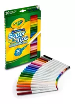 Crayola Marcadores Lavables Super Tips Caja 20 Entrega Hoy