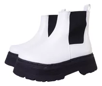 Botas Borcegos Mujer Elastico Plataforma Tipo Dr. Marteans