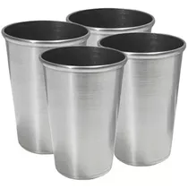 Vaso De Acero Inoxidable Set X4 De 500 Ml Camping Resistente