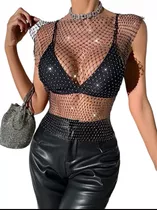 Top Shein Brillos Strass