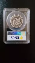 Half Dollar Seated Liberty 1865 's' Certificada Silver. 900