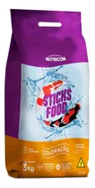 Ração Carpas Lago Peixe Sticks Food Coloração Nutricon 3 Kg