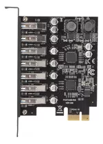 Placa De Expansão Pcie De 7 Portas, 7 Portas Usb 3.2 Gen1, 5