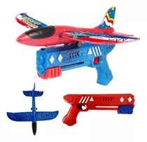 Avião Planador Com Lançador Brinquedo Infantil Pistola