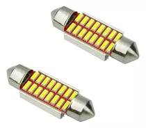 Luz X 16 Led 4014, Tipo Fusible 36mm, 12 Volt, El Par