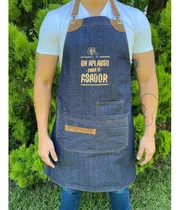 Delantal De Jean Asador Parrilla Cocina Cocinero Unisex