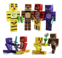 Bonecos Five Nights Freddy Bonnie Chica Foxy Minecraft Fnaf