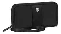 Billetera Para Smartphone Color Negro, Victorinox Color Negro Diseño De La Tela Liso